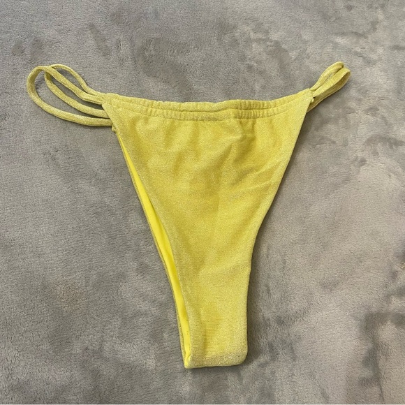 New! Montce brasil bikini bottom limon sparkle cheeky thong 24647 - Picture 8 of 12